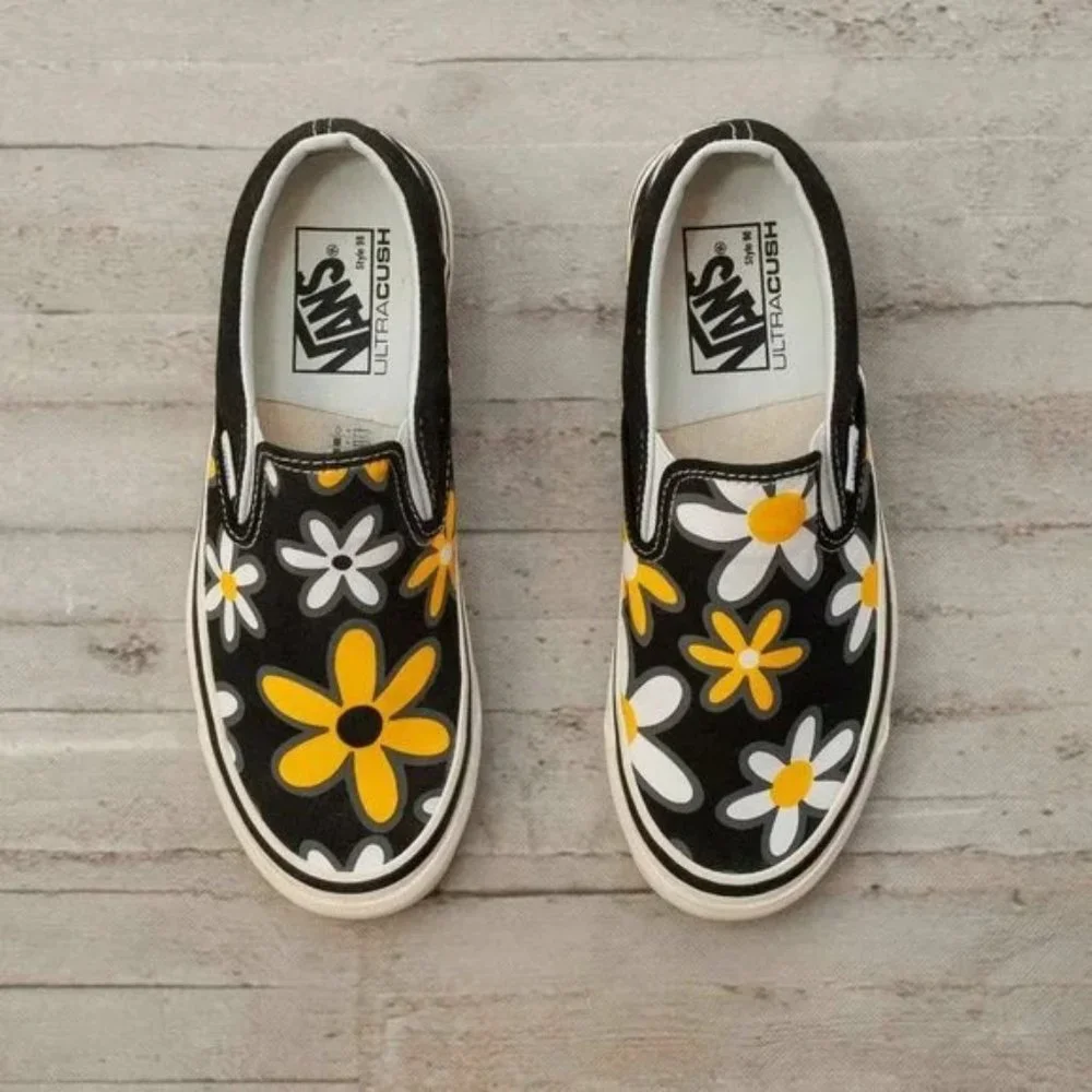 NWOB Vans Anaheim Factory Slip-On - Flower Power women's size 7.5. - Picture 3 of 5